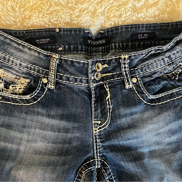Vigoss jeans
"The Chelsea Slim Boot"

Size 5/6
Length 33" - Picture 6 of 6